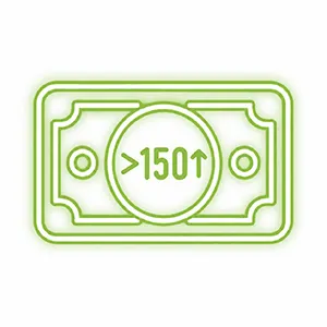 بالاتر از 150 میلیون تومان