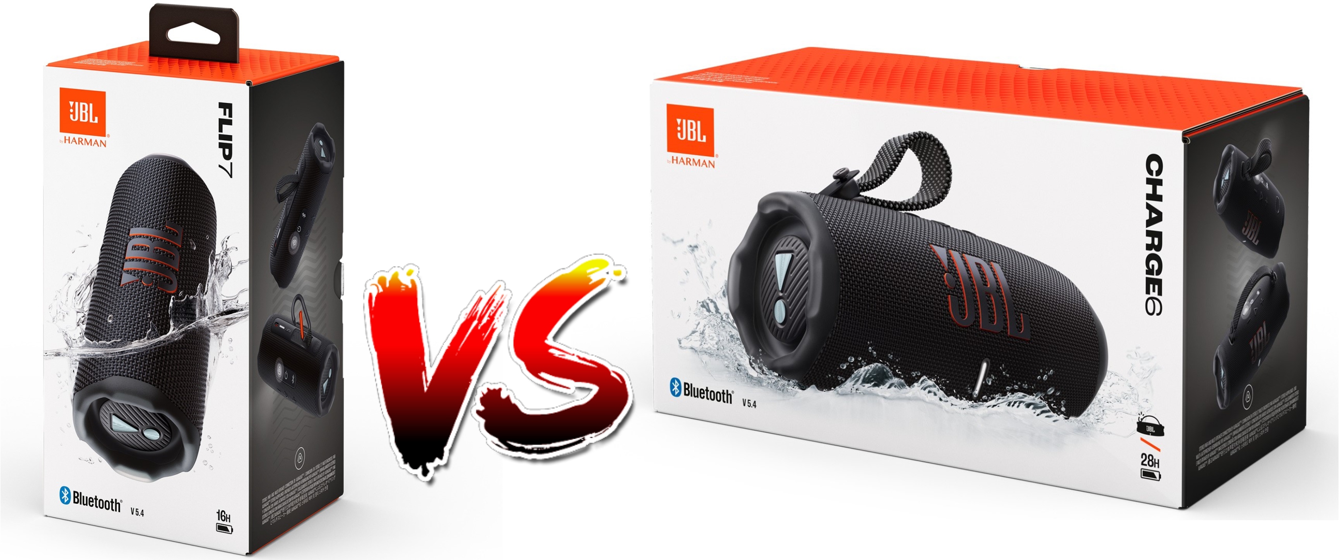 مقایسه اسپیکرهای JBL Flip 7 و JBL Charge 6