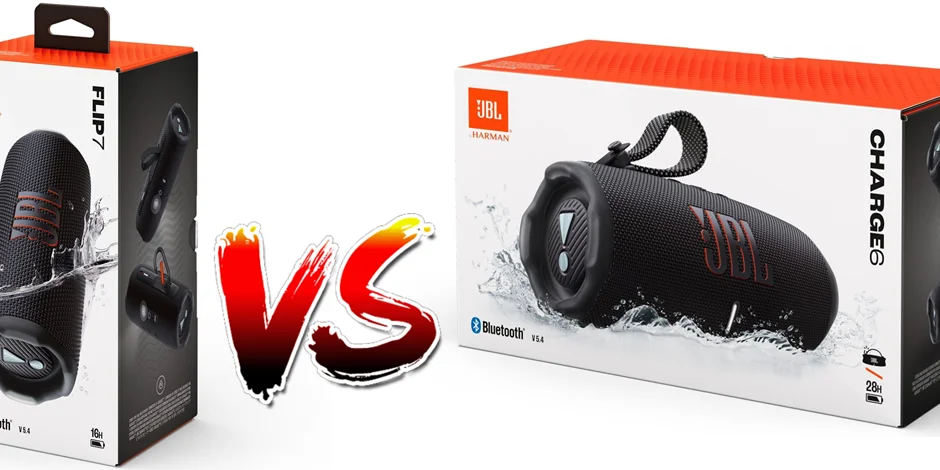 مقایسه اسپیکرهای JBL Flip 7 و JBL Charge 6