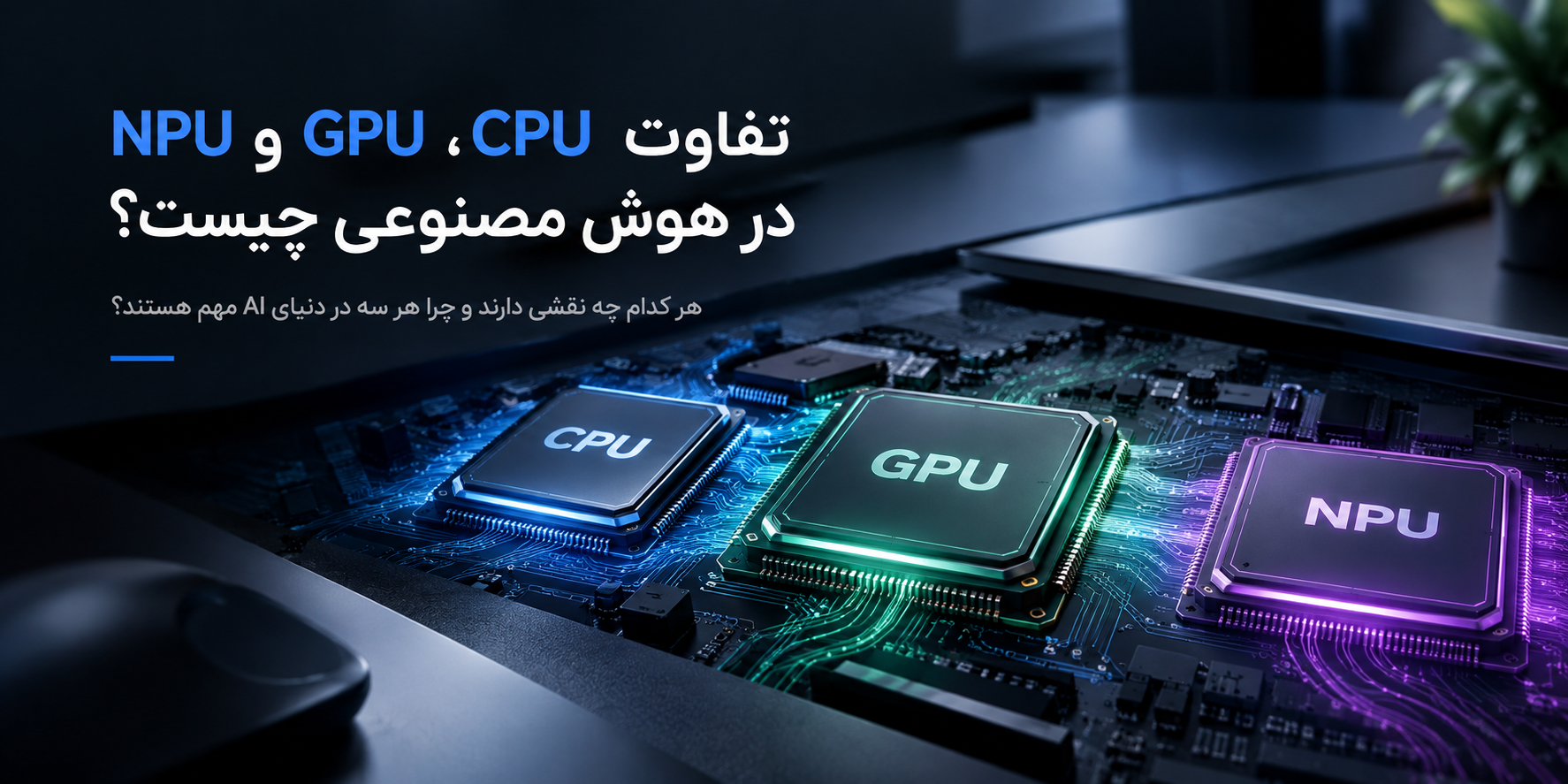 تفاوت CPU، GPU و NPU در هوش مصنوعی چیست؟