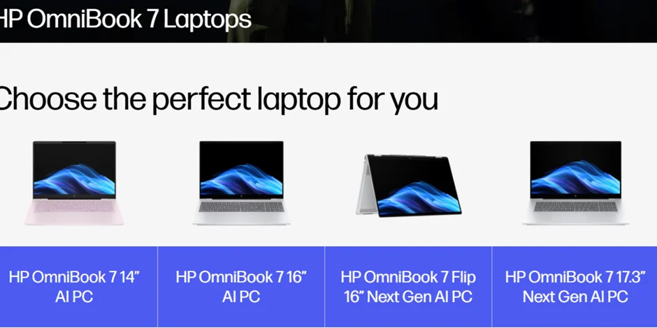 معرفی لپتاپ HP OmniBook 7 AI PC