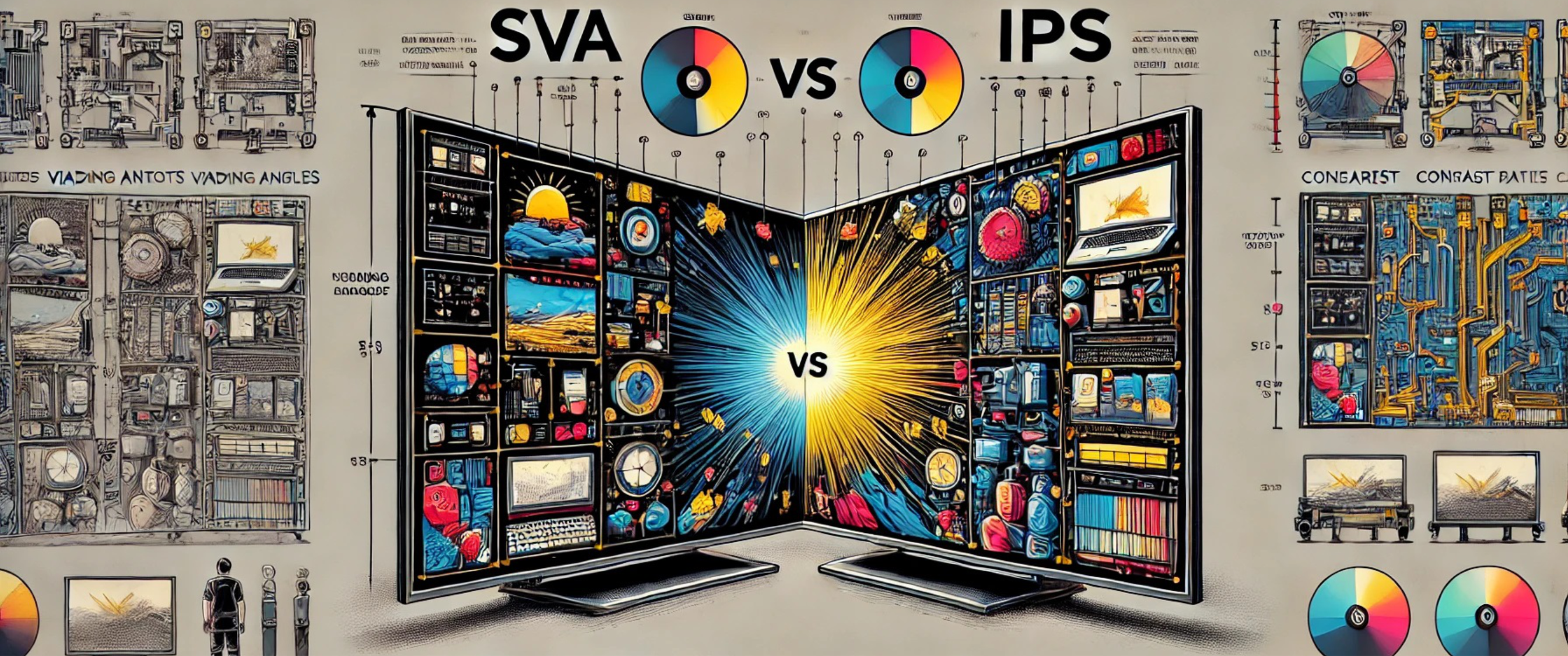 مقایسه فناوری‌های SVA و IPS در نمایشگرهای LCD