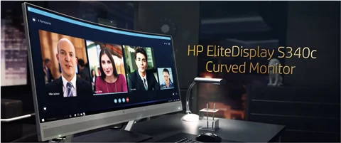 HP EliteDisplay S340c Curved Monitor