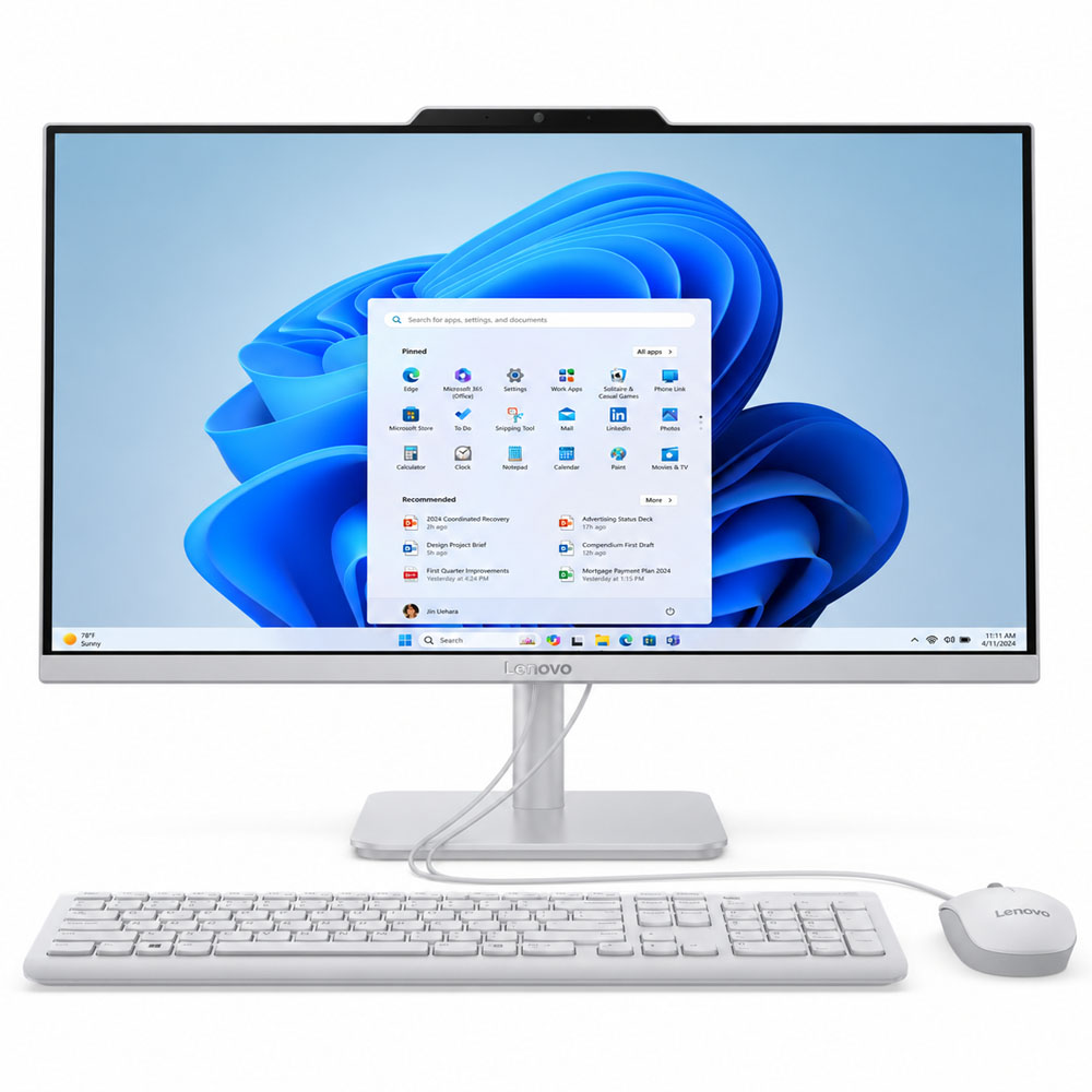 کامپیوتر همه‌کاره ۲۳.۸ اینچی لنوو مدل Lenovo A100 - N100